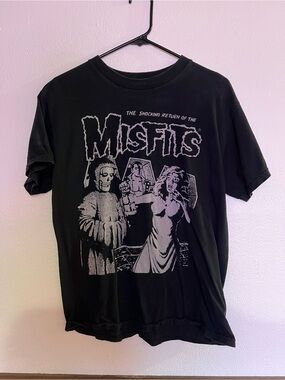Men's Misfits Graphic Short Sleeve Tee - Black